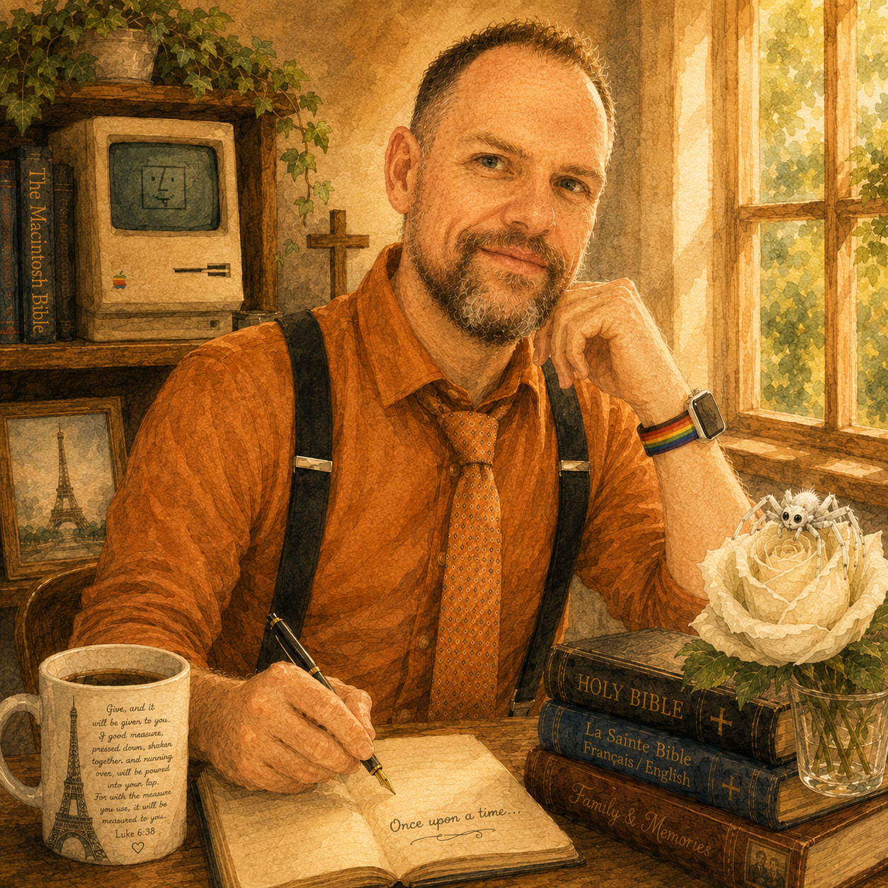 Joe at a desk.